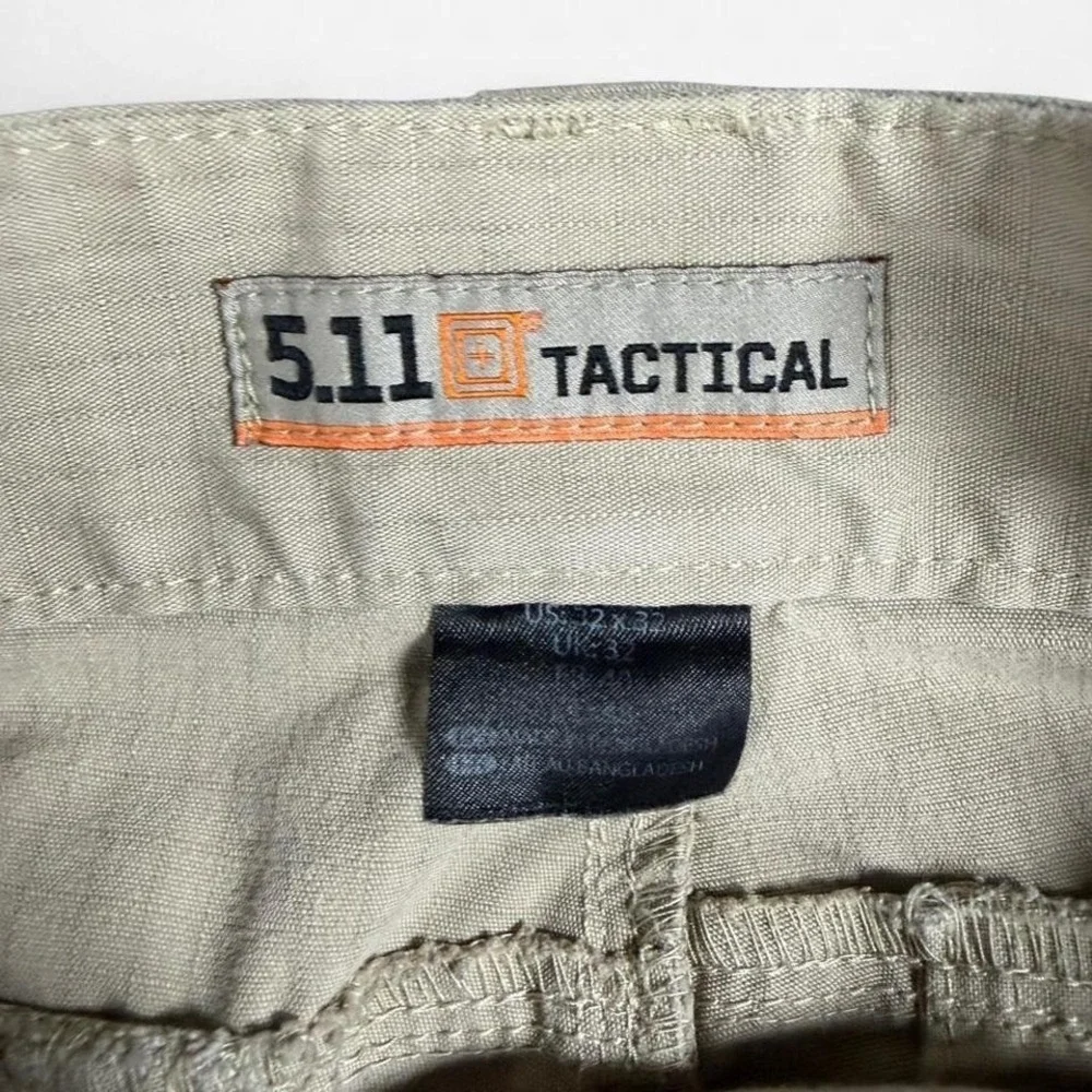 5.11 Tactical Ripstop Cargo Utility Pants Beige Size 32x32 - Picture 3 of 8
